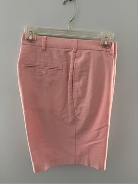 Brooks Brothers 346 Pink Flat-Front Chino Shorts